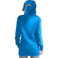 Sweat à capuche Los Angeles Chargers Extra Inning G-III 4Her by Carl Banks pour femme, bleu poudré