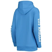 Sweat à capuche Los Angeles Chargers Extra Point G-III 4Her by Carl Banks pour femme, bleu poudré
