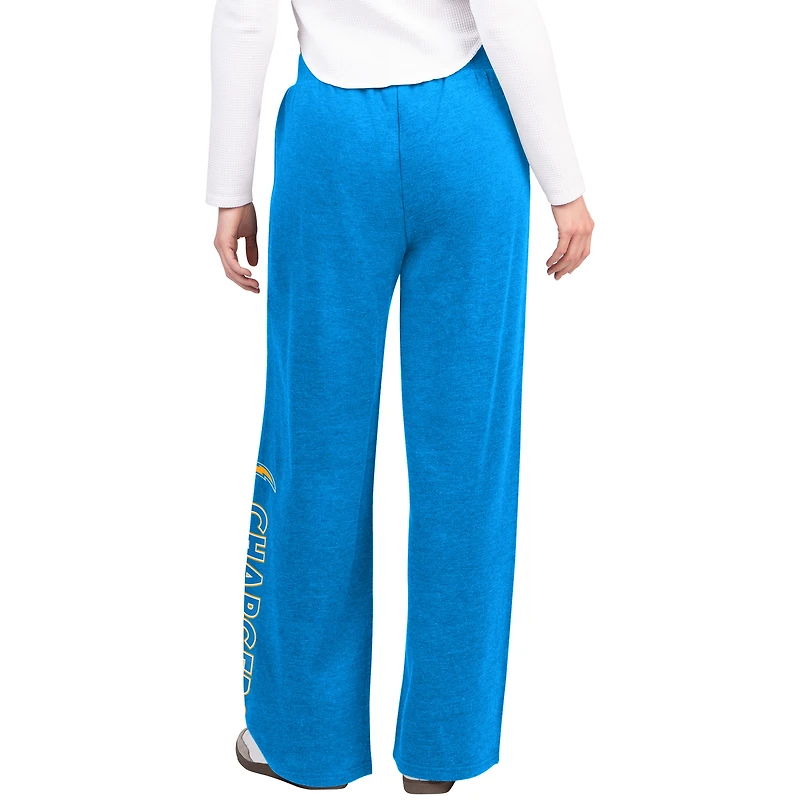 Pantalon de survêtement large G-III 4Her pour femme par Carl Banks, bleu poudre, Los Angeles Chargers Field