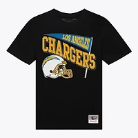 Women's Mitchell & Ness  Black Los Angeles Chargers Team Dynamic Boyfriend T-Shirt
