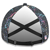 Casquette ajustable noire New Era Los Angeles Chargers 2025 NFL Crucial Catch Pony Tail pour femme