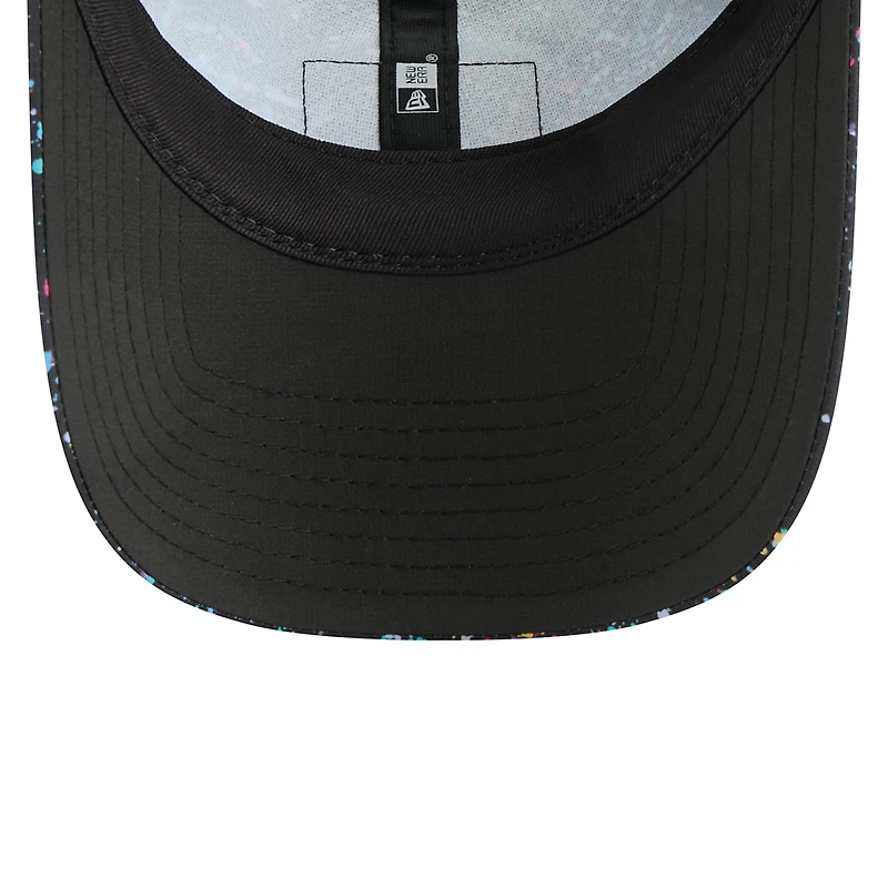 Casquette ajustable noire New Era Los Angeles Chargers 2025 NFL Crucial Catch Pony Tail pour femme