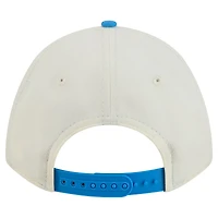 Casquette ajustable New Era crème/bleu poudré Los Angeles Chargers 9FORTY pour femme