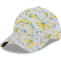 Casquette ajustable 9TWENTY Los Angeles Chargers Bouquet New Era grise pour femme