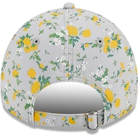 Casquette ajustable 9TWENTY Los Angeles Chargers Bouquet New Era grise pour femme