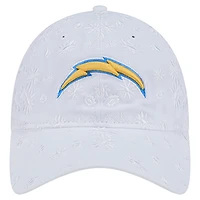 Women's New Era  White Los Angeles Chargers Floral 9TWENTY Adjustable Hat