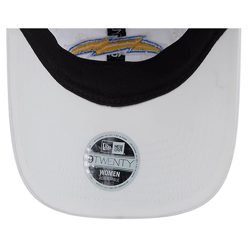 Women's New Era White Los Angeles Chargers Floral 9TWENTY Adjustable Hat
