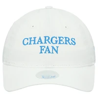 Women's New Era White Los Angeles Chargers Team Fan 9TWENTY Adjustable Hat