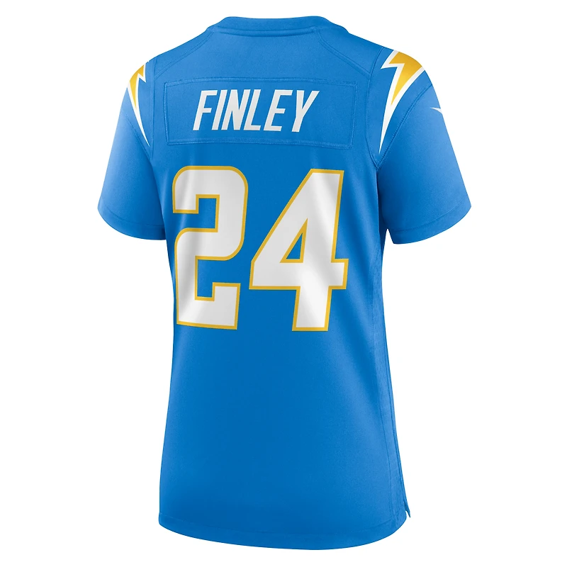 Women's Nike AJ Finley  Powder Blue Los Angeles Chargers Team Game Jersey