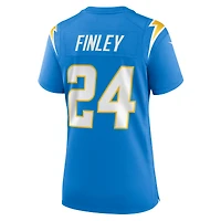 Women's Nike AJ Finley  Powder Blue Los Angeles Chargers Team Game Jersey
