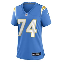Maillot Nike Austin Deculus bleu poudre pour femme des Los Angeles Chargers