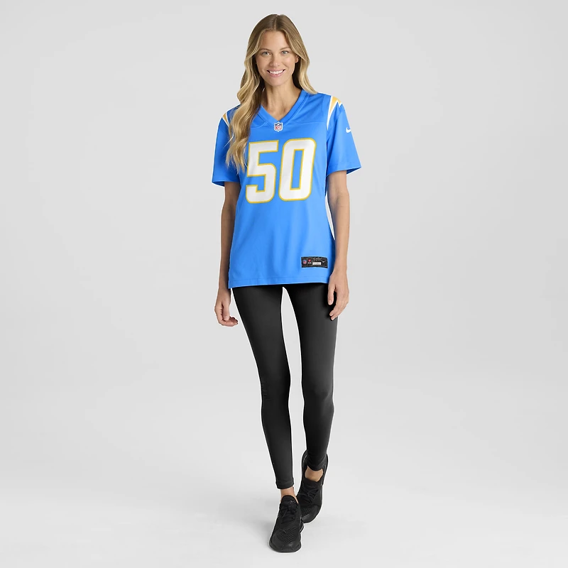 Women's Nike Caleb Murphy  Powder Blue Los Angeles Chargers Team Game Jersey