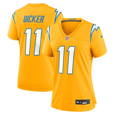 Women's Nike Cameron Dicker  Gold Los Angeles Chargers Alternate Game Jersey