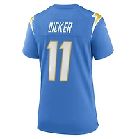 Maillot de match Los Angeles Chargers Nike Cameron Dicker pour femme, bleu poudré