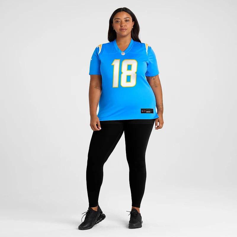 Maillot de joueur retraité Nike Charlie Joiner pour femme, bleu poudre, Los Angeles Chargers Game