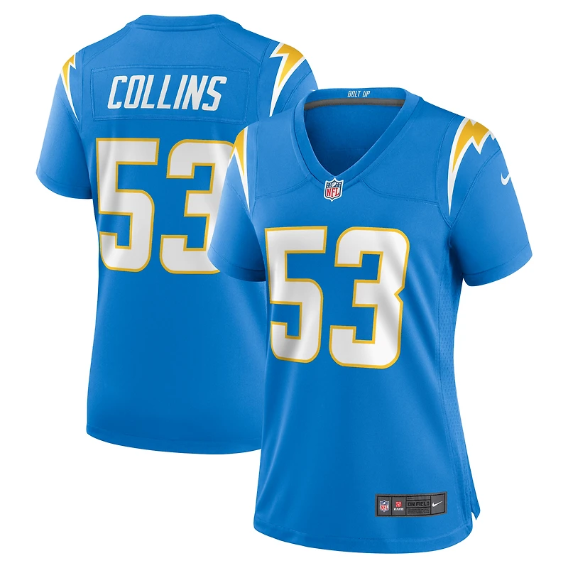 Women's Nike Chris Collins  Powder Blue Los Angeles Chargers Team Game Jersey