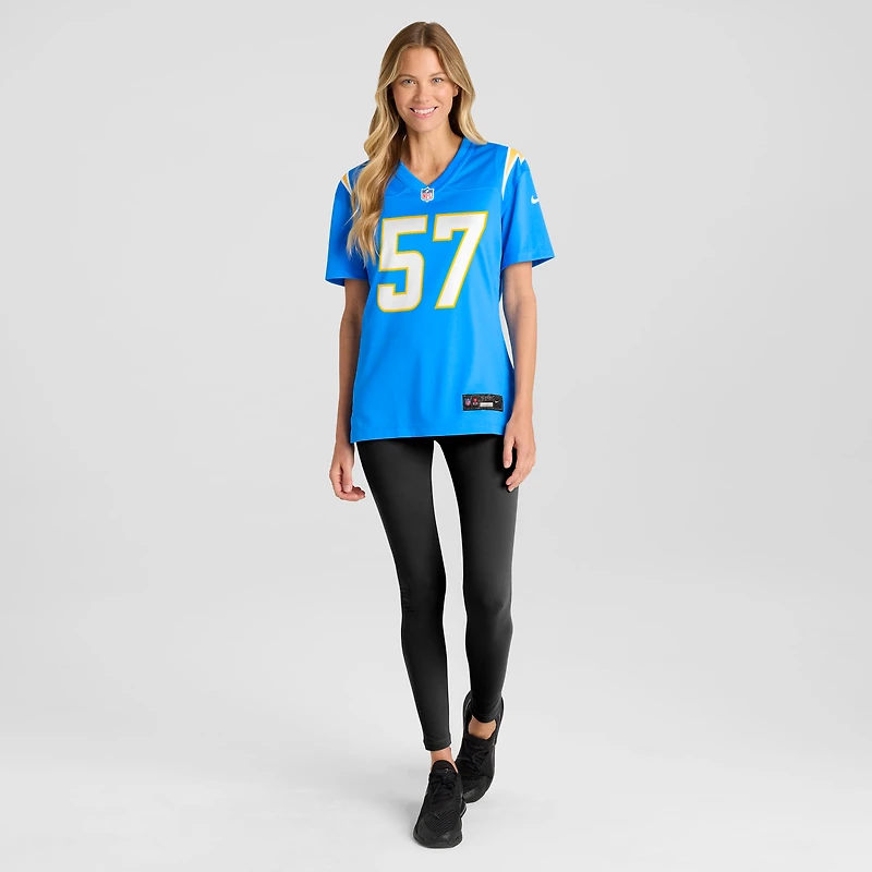 Women's Nike Clelin Ferrell  Powder Blue Los Angeles Chargers Team Game Jersey
