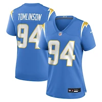 Women's Nike Dalvin Tomlinson  Powder Blue Los Angeles Chargers Team Game Jersey