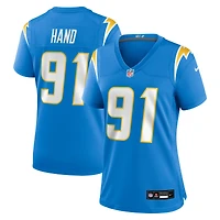 Maillot Nike Da'Shawn Hand pour femme, bleu poudre, Los Angeles Chargers Team Game
