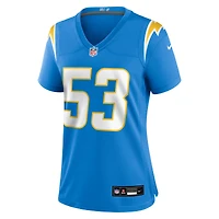 Maillot Nike Del'Shawn Phillips bleu poudre pour femme des Los Angeles Chargers