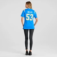 Maillot Nike Del'Shawn Phillips bleu poudre pour femme des Los Angeles Chargers