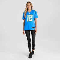 Women's Nike Derius Davis Powder Blue Los Angeles Chargers Team Game Jersey