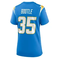 Maillot Nike Dicaprio Bootle Powder Blue pour femme des Los Angeles Chargers Team Game