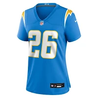 Maillot Nike Donte Jackson bleu poudre pour femme des Los Angeles Chargers