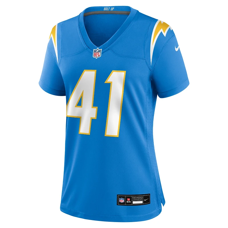Maillot de match Nike Eli Apple Powder Blue Los Angeles Chargers pour femme