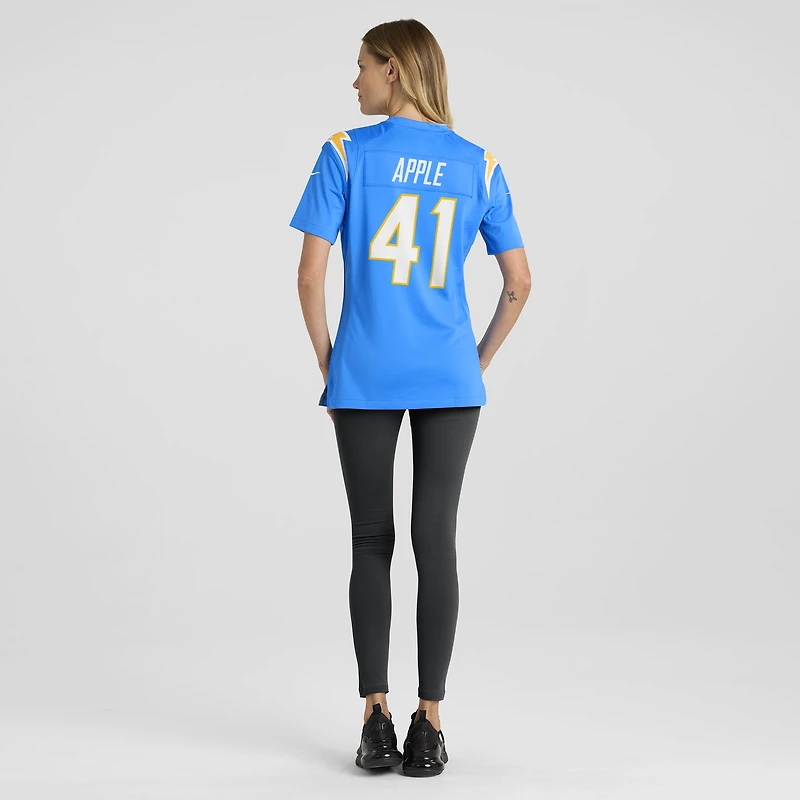 Maillot de match Nike Eli Apple Powder Blue Los Angeles Chargers pour femme