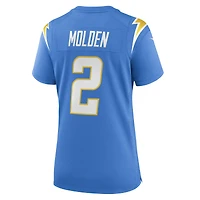 Women's Nike Elijah Molden  Powder Blue Los Angeles Chargers Team Game Jersey