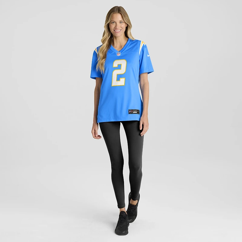Women's Nike Elijah Molden Powder Blue Los Angeles Chargers Team Game Jersey