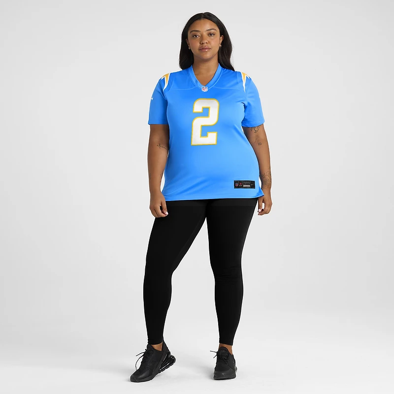 Women's Nike Elijah Molden  Powder Blue Los Angeles Chargers Team Game Jersey