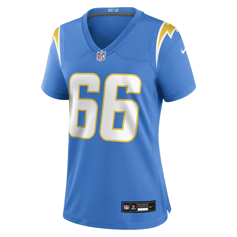 Women's Nike Jake Slaughter Powder Blue Los Angeles Chargers Team Game Jersey