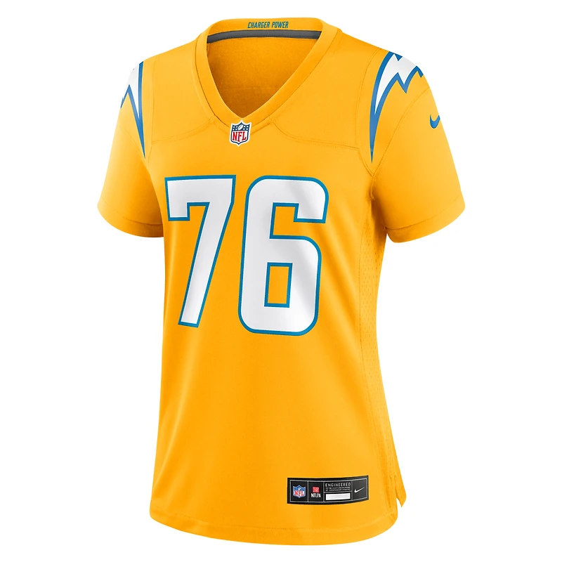 Women's Nike Joe Alt Gold Los Angeles Chargers Alternate Charger Power Game Jersey