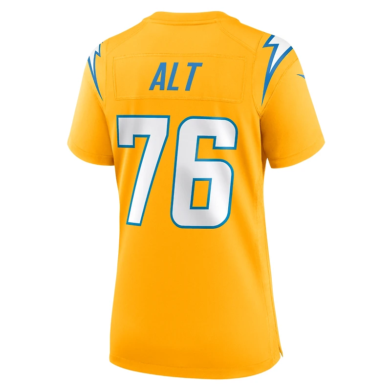 Maillot Nike Joe Alt Gold pour femme des Los Angeles Chargers, modèle Power Game Alternate Charger