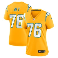 Women's Nike Joe Alt Gold Los Angeles Chargers Alternate Charger Power Game Jersey