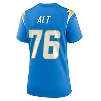 Maillot de jeu joueur Nike Joe Alt Powder Blue Los Angeles Chargers 2024 NFL Draft First Round Pick Player pour femme