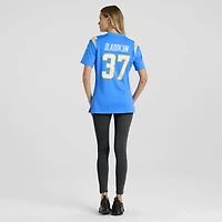 Maillot Nike Jordan Oladokun bleu poudre pour femme des Los Angeles Chargers