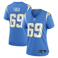 Maillot Nike Josh Fuga bleu poudre pour femme des Los Angeles Chargers