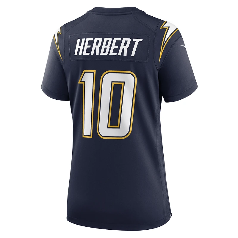 Women's Nike Justin Herbert Gold Los Angeles Chargers Alternate Charger Power Game Jersey