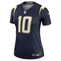 Women's Nike Justin Herbert Navy Los Angeles Chargers Alternate Super Legend Player Performance Top
