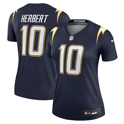 Women's Nike Justin Herbert Navy Los Angeles Chargers Alternate Super Legend Player Performance Top