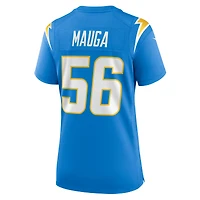 Women's Nike Kanai Mauga  Powder Blue Los Angeles Chargers Team Game Jersey