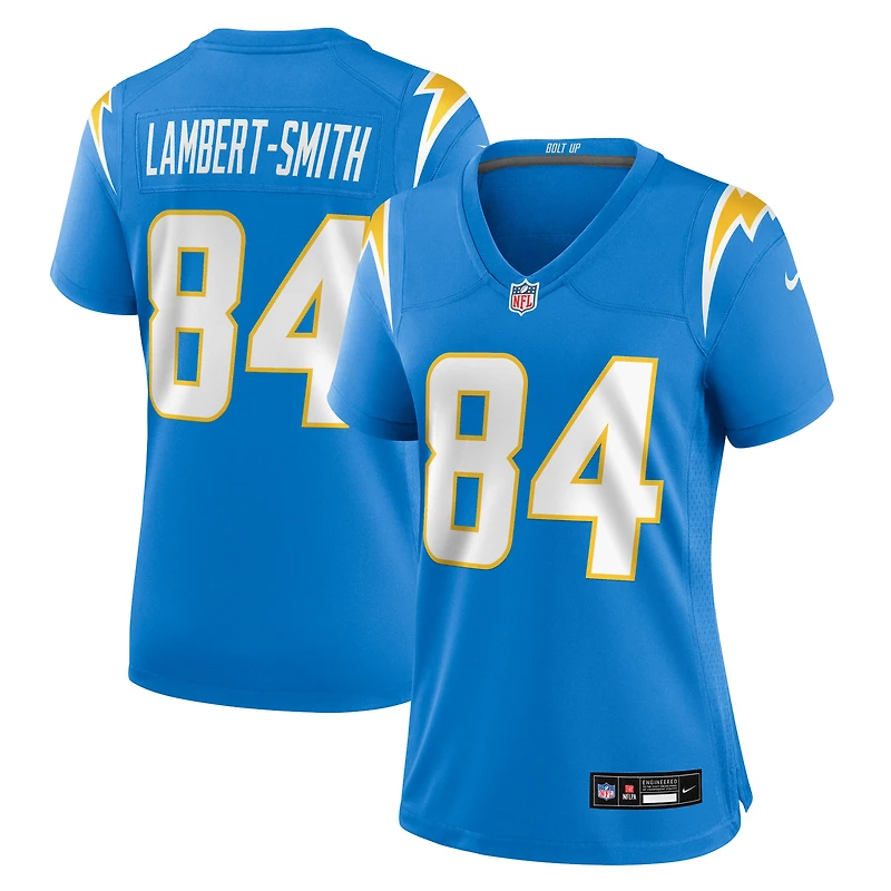 Women's Nike KeAndre Lambert-Smith  Powder Blue Los Angeles Chargers Team Game Jersey