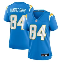 Maillot Nike KeAndre Lambert-Smith bleu poudre pour femme des Los Angeles Chargers