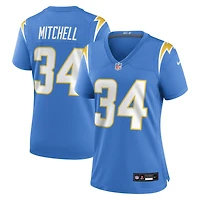 Women's Nike Keaton Mitchell  Powder Blue Los Angeles Chargers Team Game Jersey