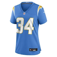 Women's Nike Keaton Mitchell  Powder Blue Los Angeles Chargers Team Game Jersey