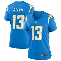 Maillot de match des Chargers Los Angeles Nike Keenan Allen pour femme, bleu poudre