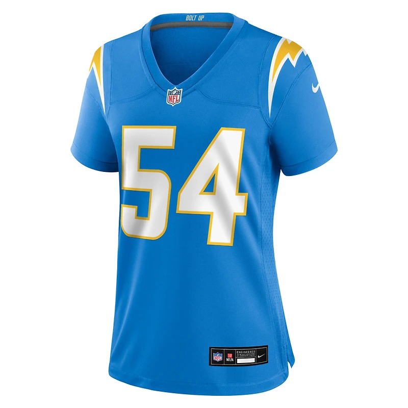 Women's Nike Kyle Kennard Powder Blue Los Angeles Chargers Team Game Jersey